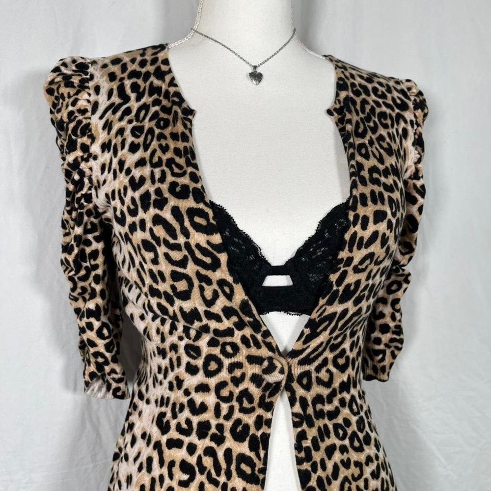 y2k inc international concepts leopard layering top - Picture 2 of 3